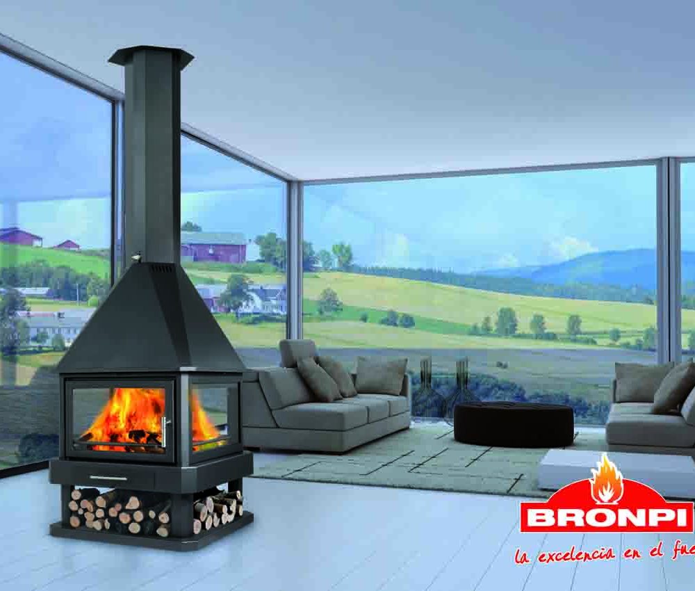 Chimenea metálica Bronpi modelo-HUELVA – Estufas Andaluzas