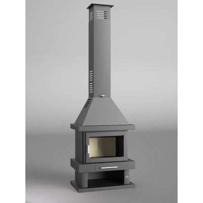 Chimenea de Leña FM modelo-C-100 K – Estufas Andaluzas