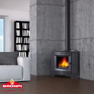 Estufa de Leña fundición Bronpi modelo-BREMEN