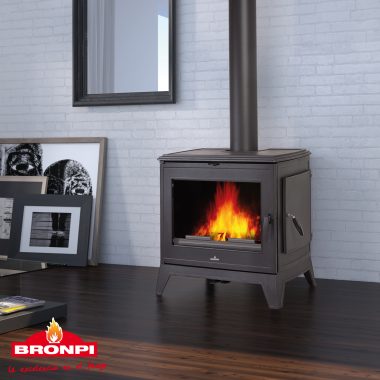 Estufa de Leña fundición Bronpi modelo-DERBY-14