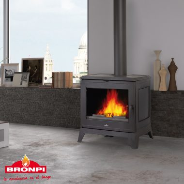 Estufa de Leña fundición Bronpi modelo-PRESTON-14