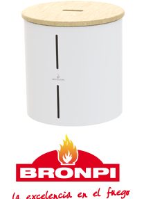 Deposito de pellet redondo con rueda