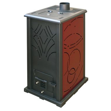 Estufa de pellet Y orujo Joima sin electricidad 10,5 kw de pellet y 13,9 de orujo modelo econova