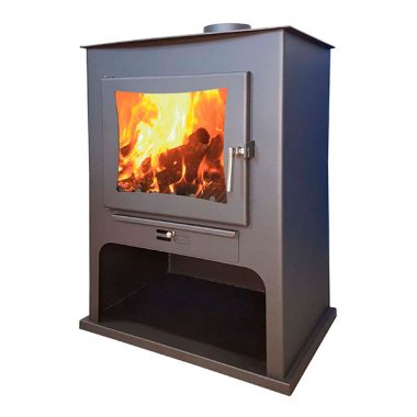 Estufa de leña joima de 10 kw modelo teyde leñero