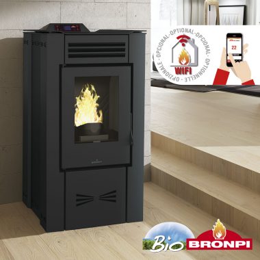 Estufa de pellet canalizable Bronpi - Modelo EVA