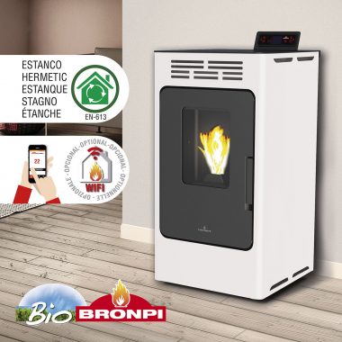 Estufa de pellet canalizable Bronpi - Modelo KIRA