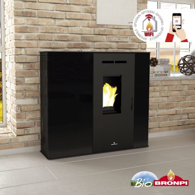 Estufa de pellet canalizable Bronpi - Modelo LUPE