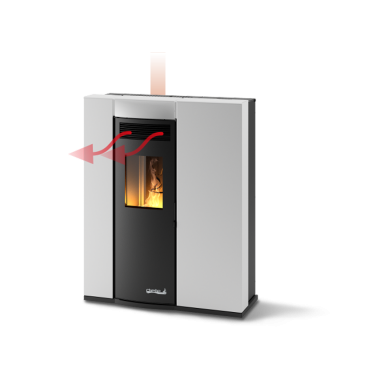 Estufa de Pellet canalizable - Modelo OSTRO TUBE