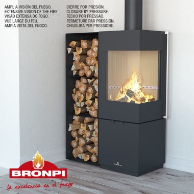 Estufa de Leña  Bronpi modelo BOMBAY E