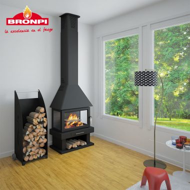 Chimenea metálica Bronpi modelo-HUESCA