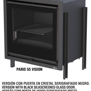 Insertable de Leña Bronpi- Modelo PARIS 55 VISION
