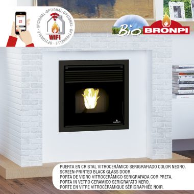 Estufa de pellet insertables bronpi modelo TAVIRA