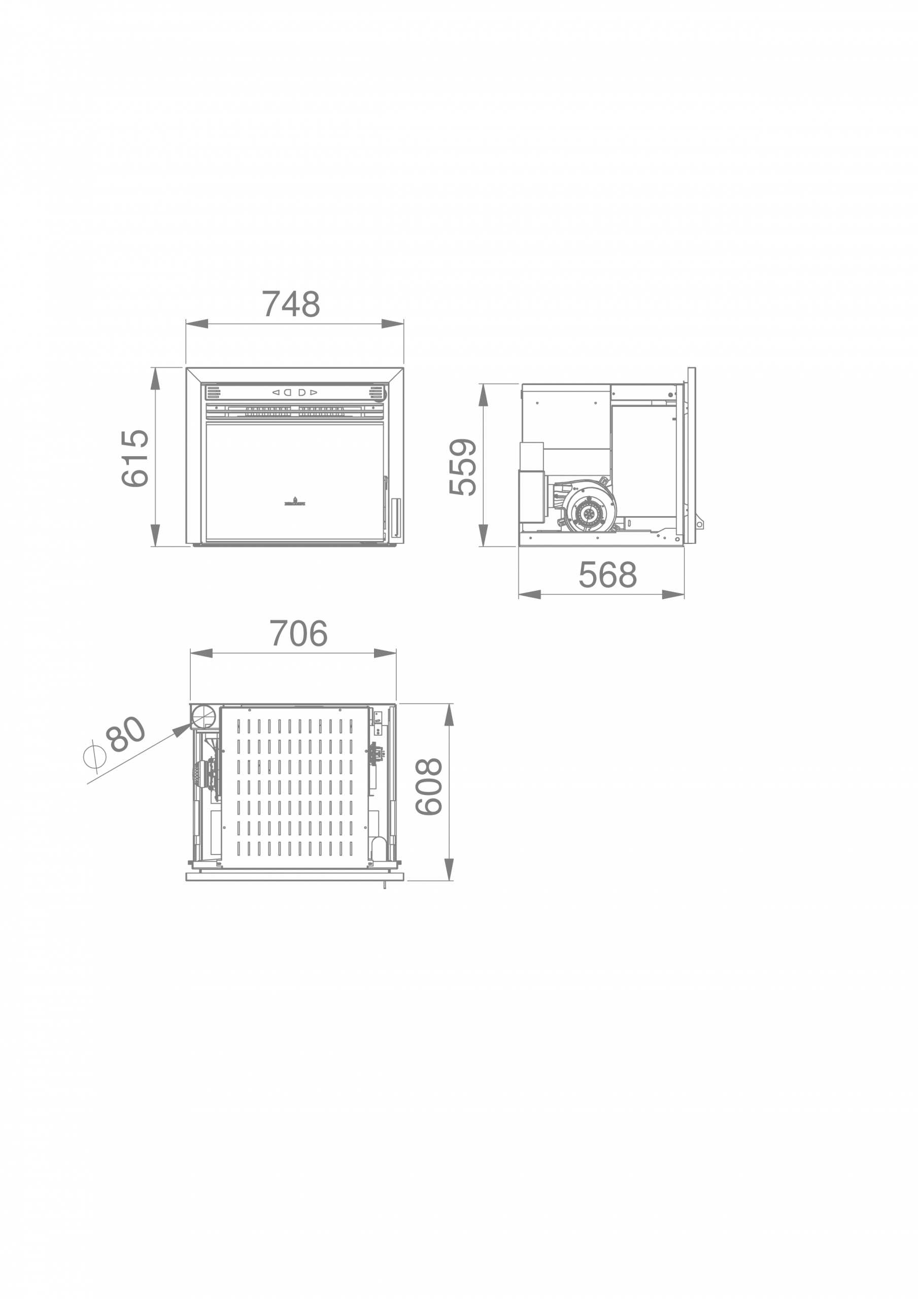 Estufa de pellet insertables bronpi modelo NEVA - Imagen 5