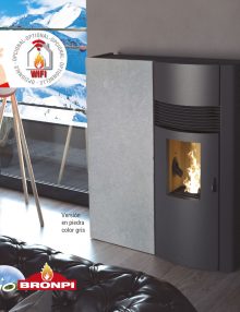 Estufa de pellet Bronpi- Modelo Adry  NOVEDAD 2023