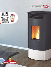 Estufa de pellet Bronpi- Modelo Mila NOVEDAD 2023