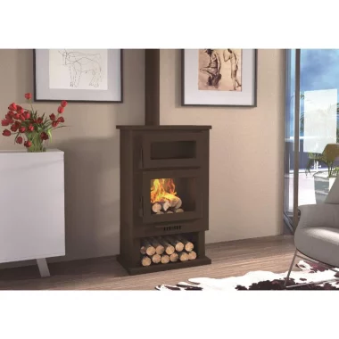 ESTUFA DE LEÑA FRONTAL CON HORNO FM CH-3